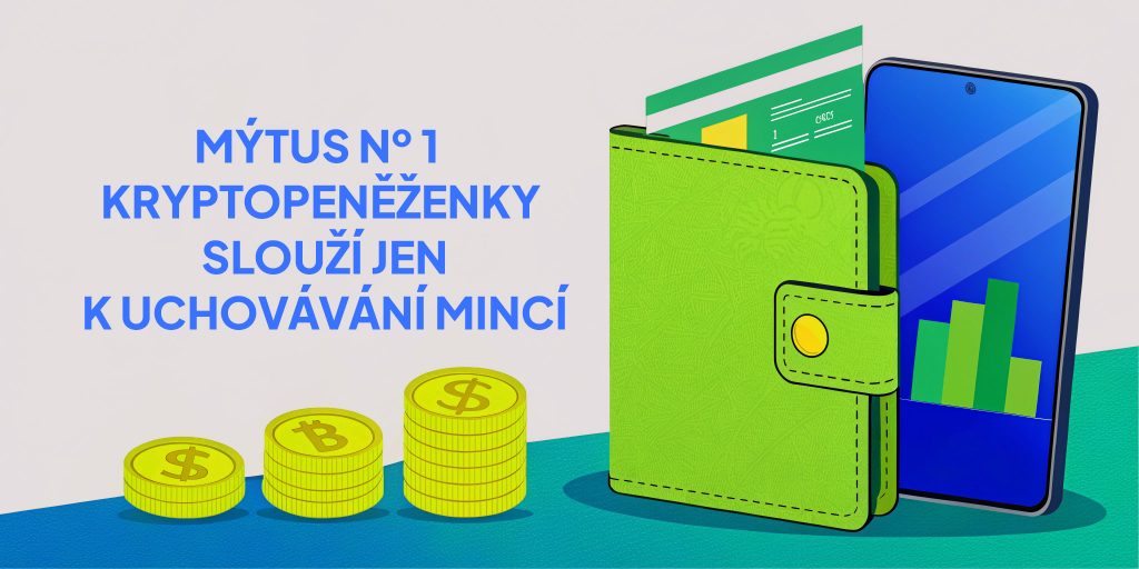 Mýtus 1: Kryptopeněženky slouží jen k uchovávání mincí